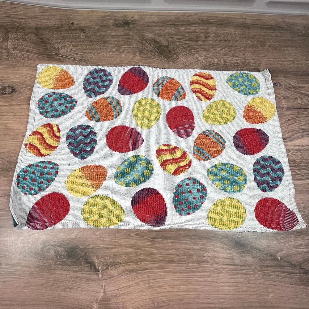 Design Mainstream International Easter‎ Egg Placemats Woven Tapestry Set of 6